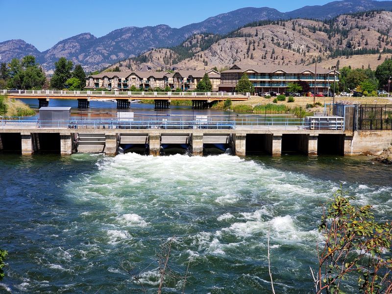 The falls at Okanagan Falls British Columbia