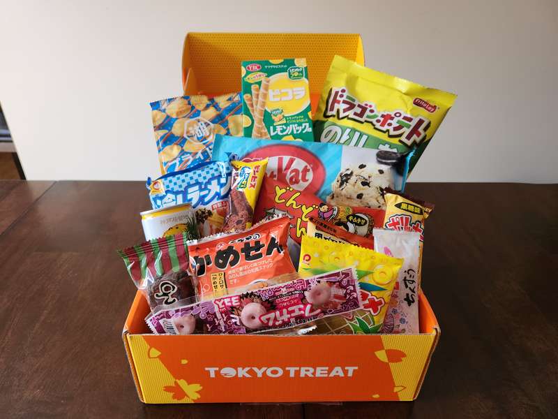TokyoTreat box full of snacks