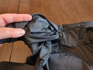 invisible hood on the Graphene X nomade jacket