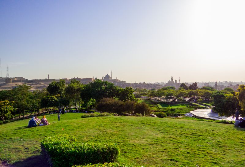 Al Azhar Park in Cairo Egypt
