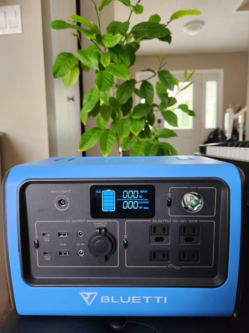 BLUETTI Portable Power Station EB70S, 716Wh LiFePO4 Battery Backup w/ 4  800W AC Outlets (1,400W Peak), 100W Type-C, Solar Generator for Road Trip