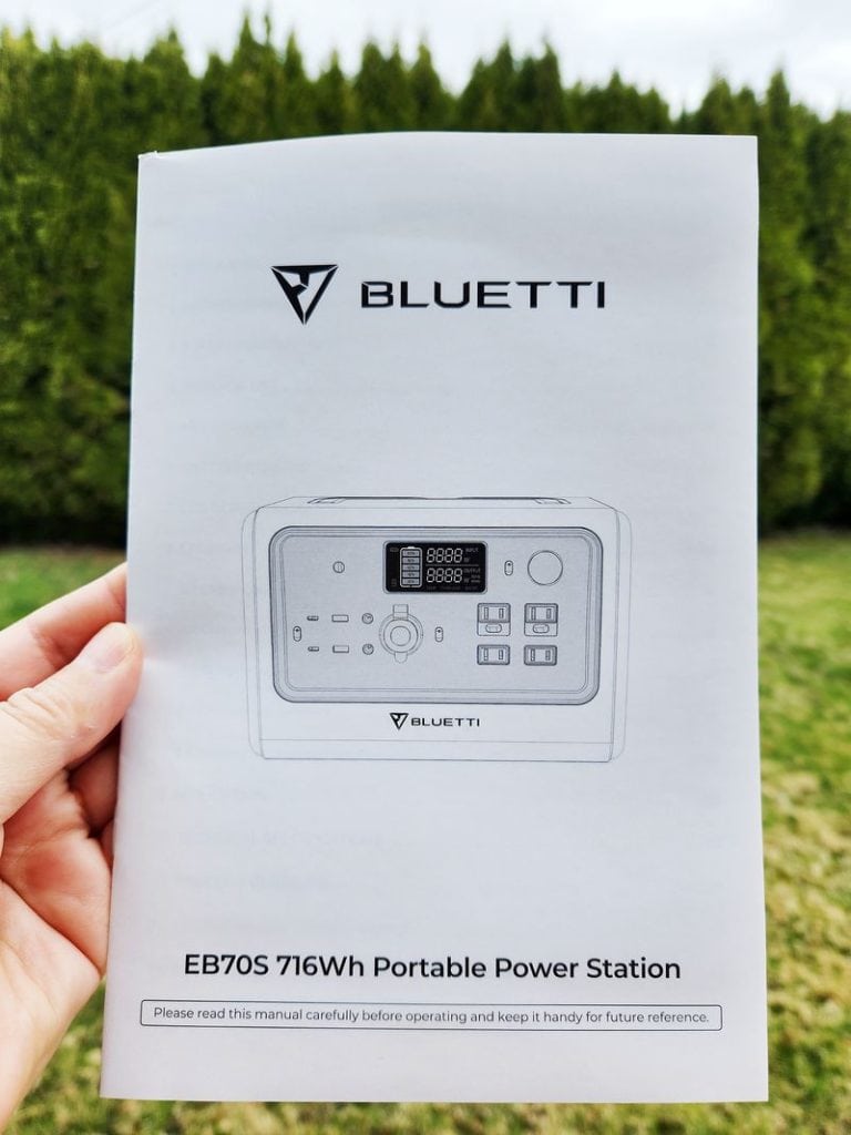 BLUETTI EB70S User Manual Included