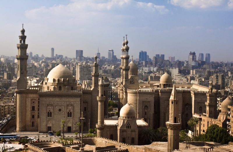 Orizzonte del Cairo Cittadella del Cairo in Egitto