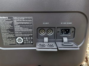 DC and AC inputs on the Jackery Explorer 1000 Pro
