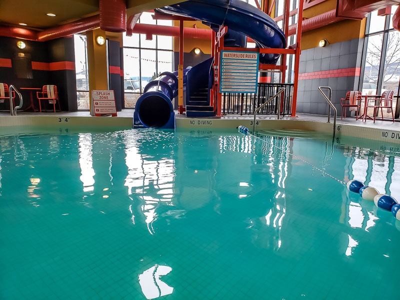 Waterslide at Comfort Suites Kelowna