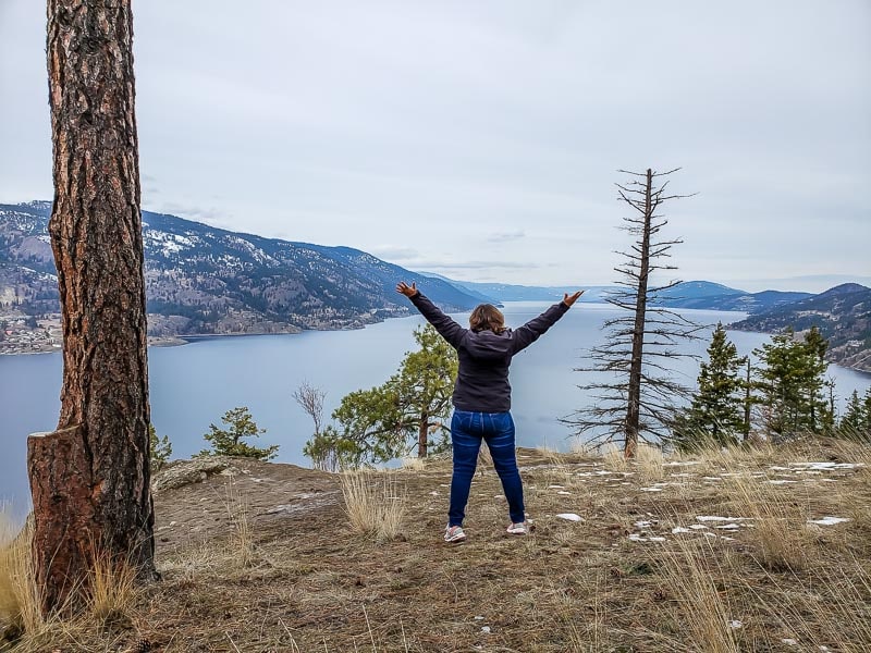 View over Okanagan lake in Kelowna - natural beauty