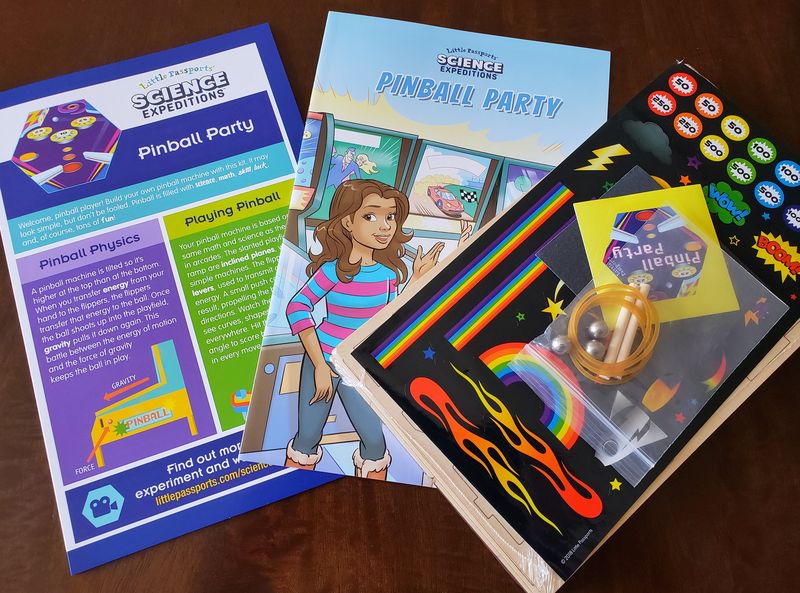 Little Passports Science Expeditions review Pinball Party kit