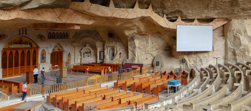 The Cave Church Cairo Egypt Virgin Mary and St Simon the Tanner Cathedral