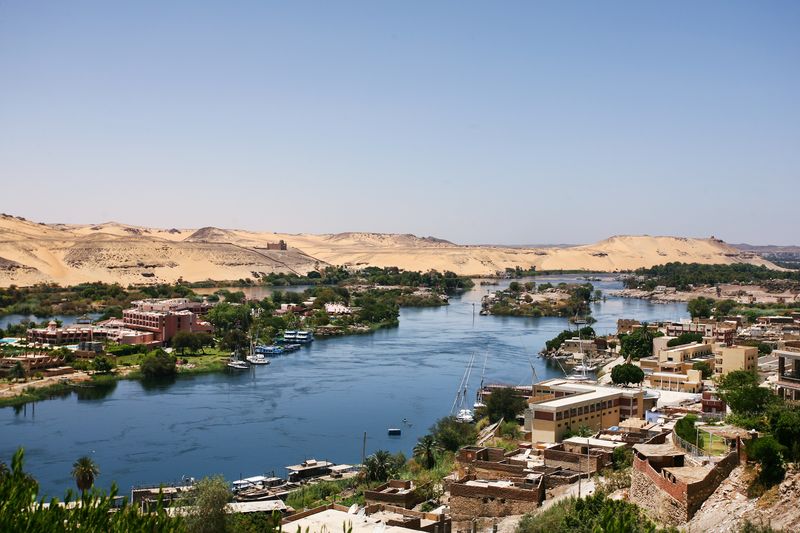 El río Nilo en El Cairo Egipto