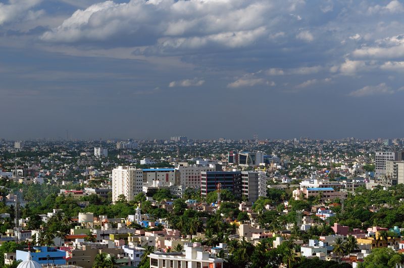 densely populated Chennai