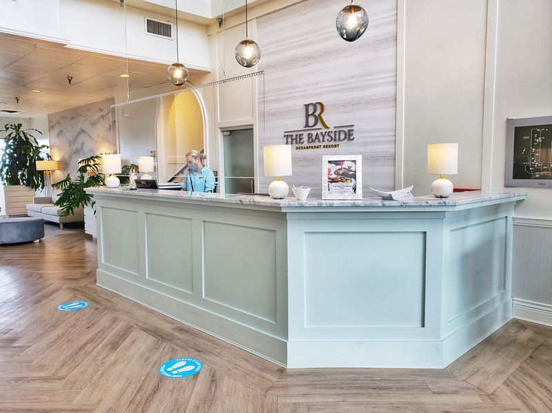 Bayside Oceanfront Resort front desk