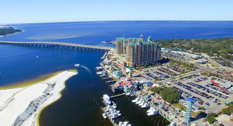 Destin Floride vue aérienne