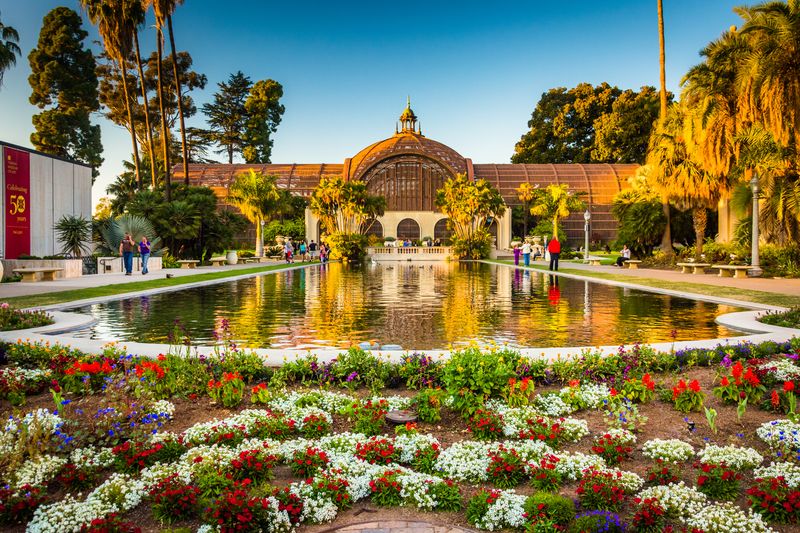 Botanical Building and Lily Pond Balboa Park San Diego USA