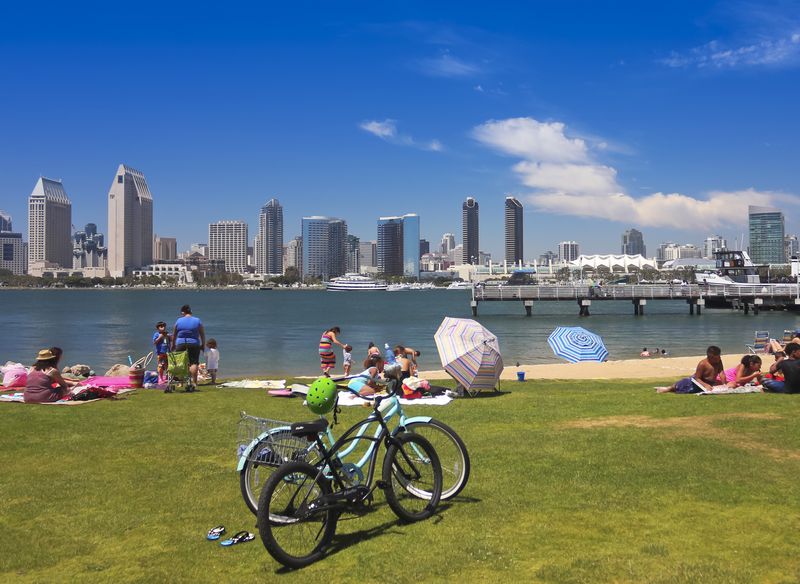 Things to do in San Diego  with kids -  San Diego Bay and Downtown View from SDG&E Park