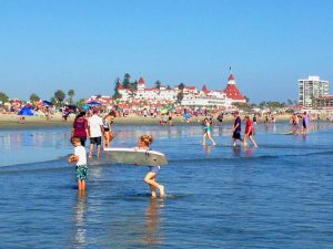 coronado beach by the hotel coronado PXBY
