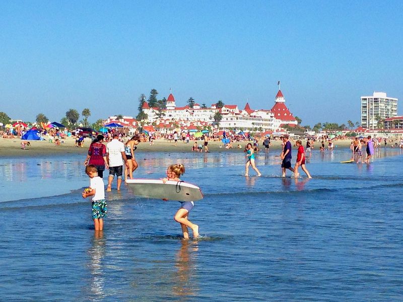 coronado beach by the hotel coronado PXBY