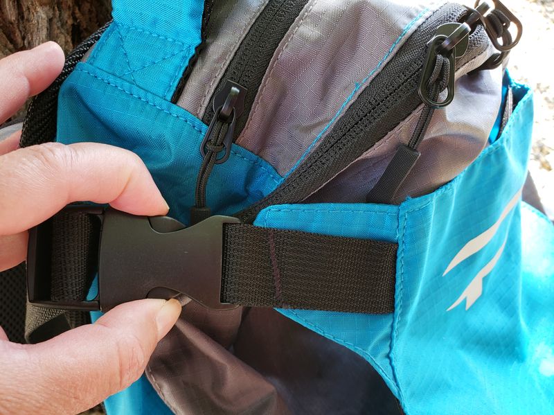 buckle at side of Paxis backpack