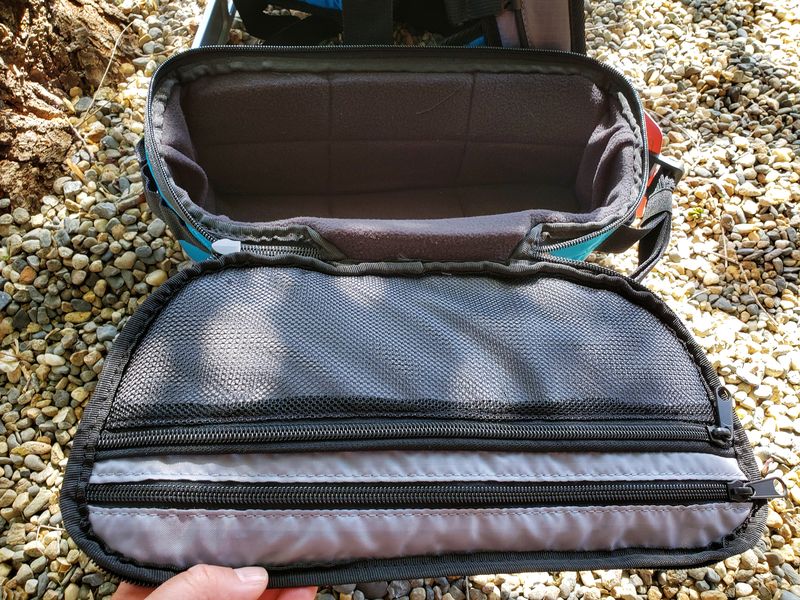 inside Paxis swing arm backpack pod