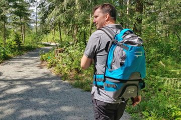 paxis swing arm backpack review in action