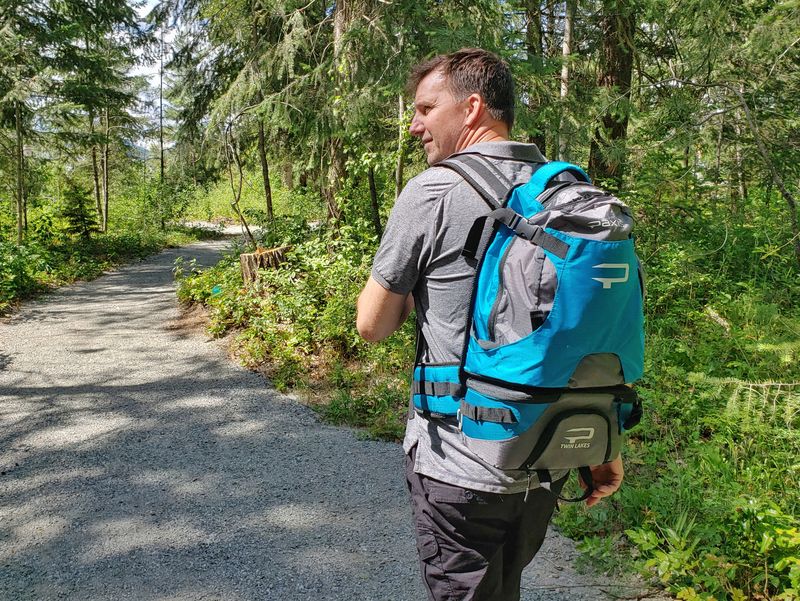 paxis swing arm backpack review in action