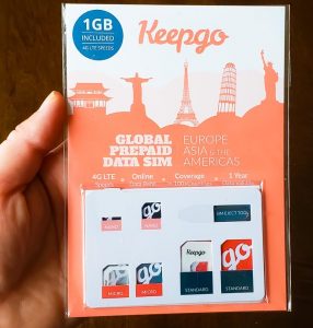Keepgo data sim for travel Wi-Fi