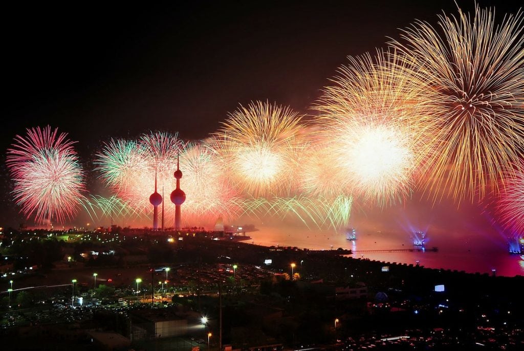 Kuwait City Fireworks 