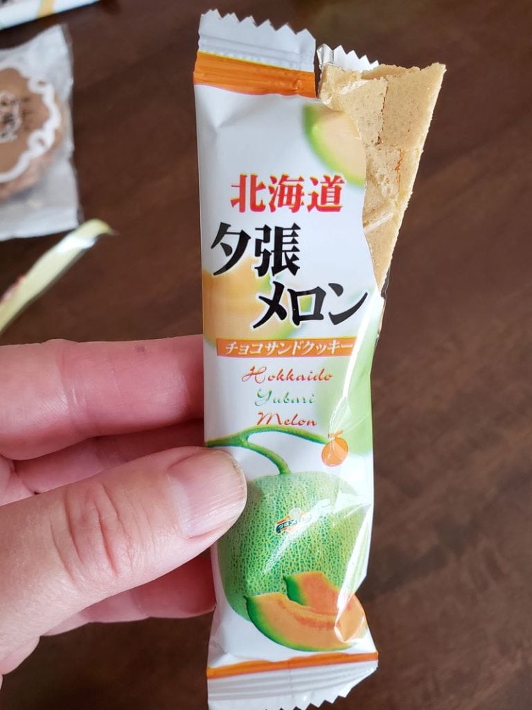 Yubari melon chocolate sandwich cookie