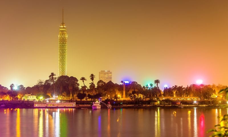 Vista de la torre de El Cairo Egipto