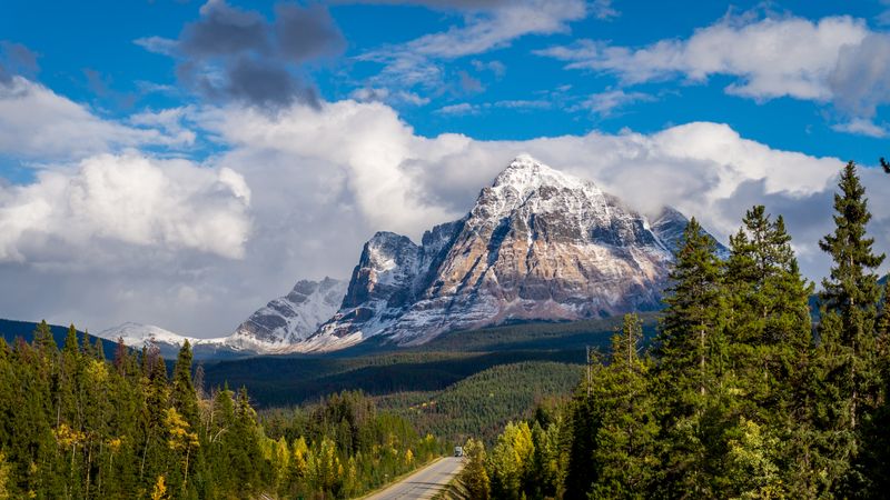 Mount Fitzwilliam in the Canadian Rockies near Jasper Canada