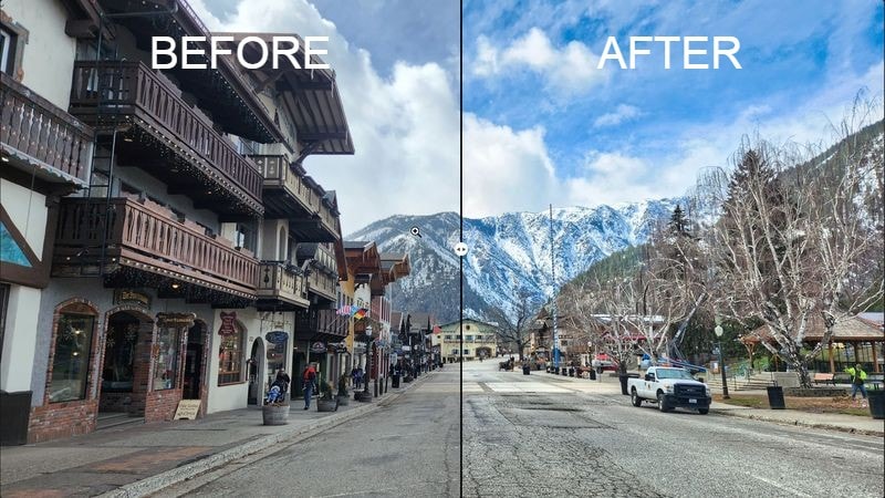 Luminar Neo for Beginners Before and After editing photo