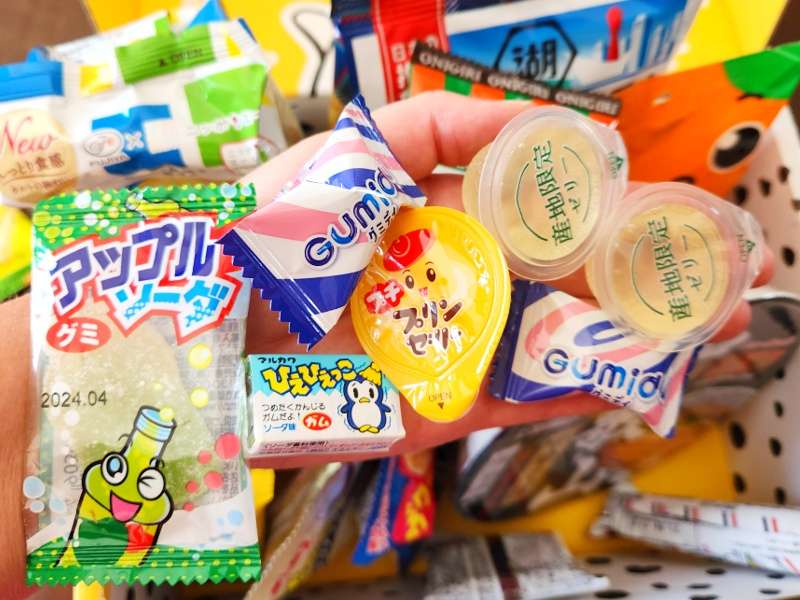 Small snacks in ZenPop Japanese snack box
