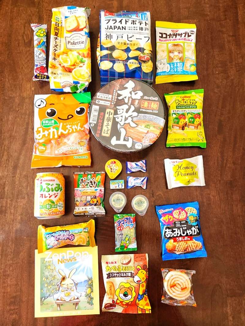 Unboxing the 20 snacks in the ZenPop Japanese snack box