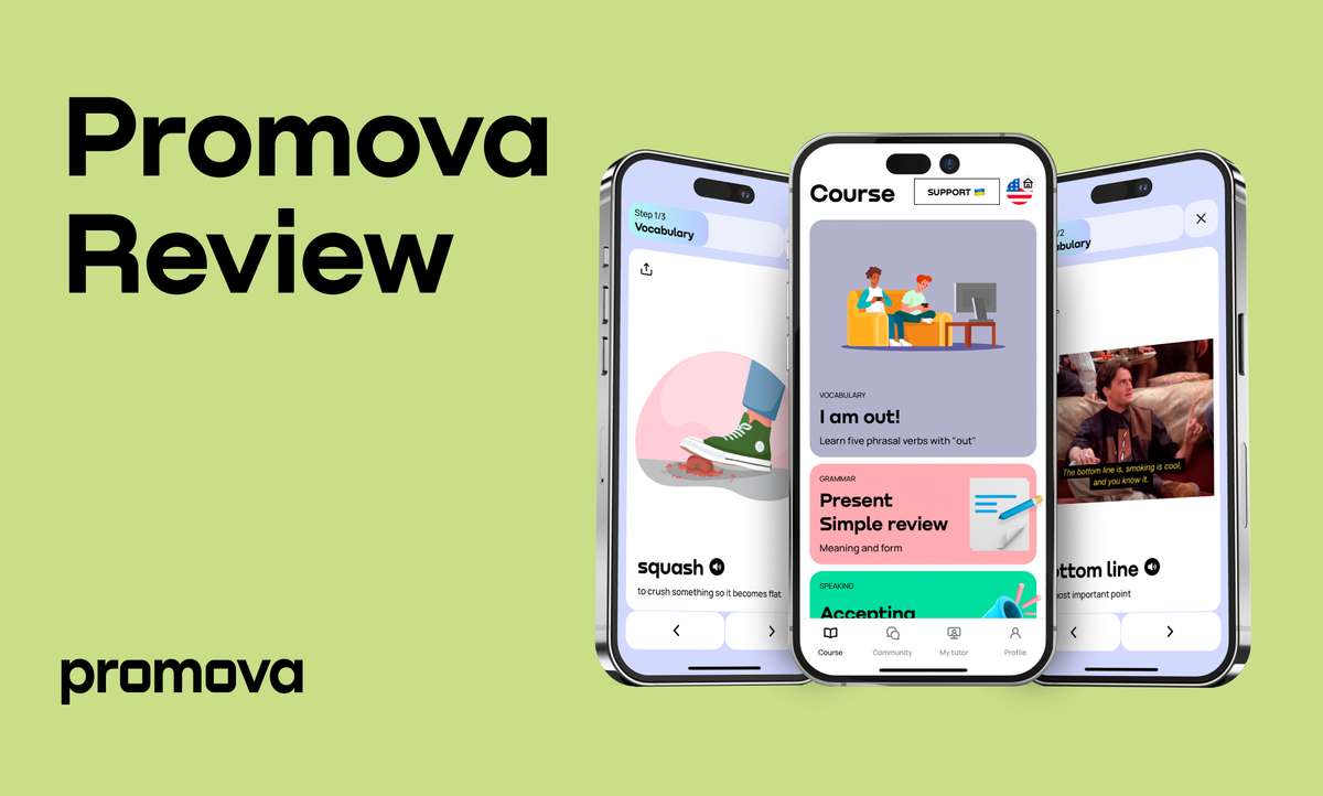 Promova Review language learning app