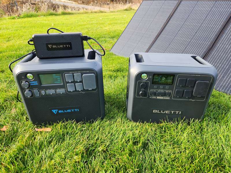 Comparison BLUETTI AC200L and with BLUETTI AC200MAX feat BLUETTI PV350 solar panels 