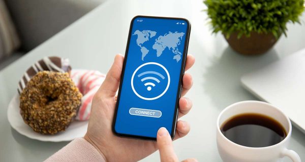 Searching for public Wi-Fi on phone app How to Stay Safe Using Public Wi-Fi