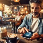 What You Need To Know About Mobile Payment Security While Traveling customer paying for a cappuccino in a café