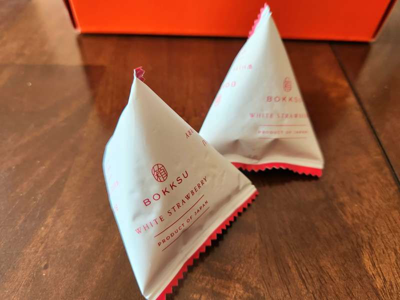 White Chocolate infused strawberry in Bokksu Japanese subscription box