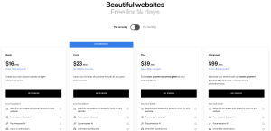 Squarespace USD pricing