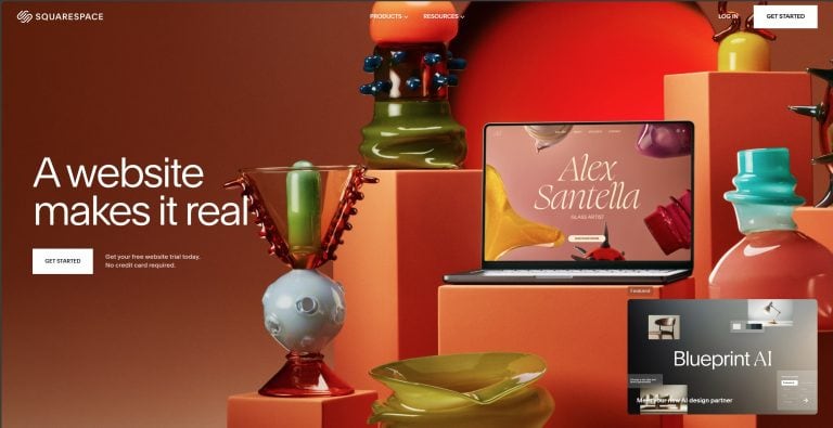 Squarespace homepage