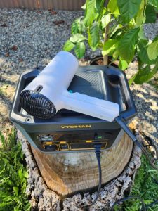 VTOMAN FlashsSpeed 600 with hairdryer