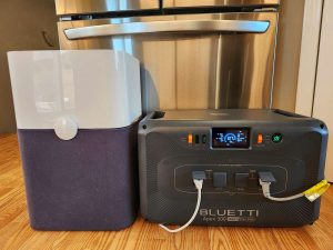 BLUETTI Apex 300 charging fridge and air purifier