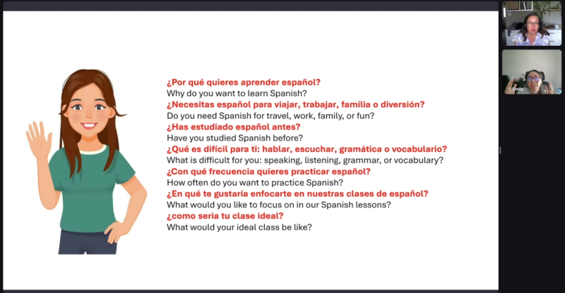 Preply Lesson with Emily Screenshot what do i want to learn (Custom)